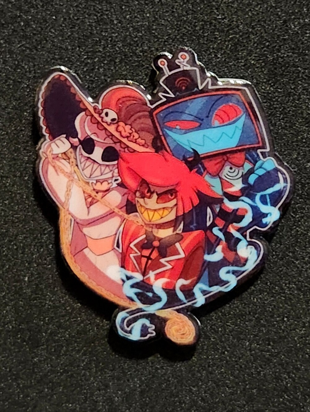 Alastor, Vox And Rosie Pin - Hazbin Hotel